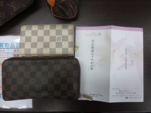 買取専門 東京市場 八戸売市店 ブランド 財布 バック ヴィトン ダミエ 買取 です。