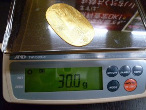 純金の記念小判を買い取りました　買取専門 東京市場 姶良店