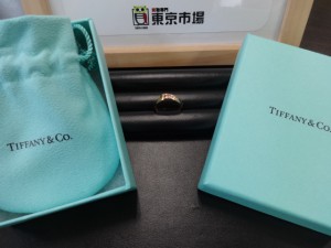 東京市場 盛岡店 TIFFANY ティファニー 金 K18 石付 リング 買取 です。