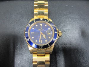 ROLEX ロレックス サブマリーナ 16618 金無垢 青サブ お買取りです！東京市場 盛岡店