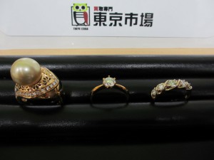 東京市場 盛岡店 貴金属 K18 金 Pt プラチナ ダイヤ リング お買取 です！