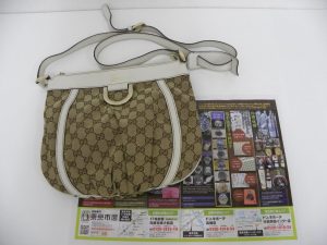 高崎市内 買取専門 東京市場 ドンキホーテ 高崎店 ブランド グッチ ショルダーバッグ 買取しました。