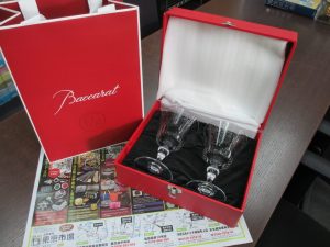 買取専門 東京市場 鹿児島中央店 ブランド Baccarat バカラ ワイングラス 買取しました。