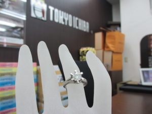 買取専門 東京市場 鹿児島中央店 貴金属 プラチナ製品 ダイヤモンドリング 買取しました。