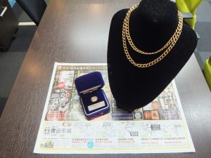 姶良市 買取専門 東京市場 姶良国道10号店 18金 ネックレス ダイヤ リング 買取しました。