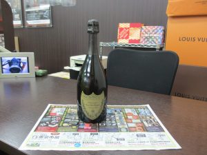 買取専門 東京市場 鹿児島中央店 輸入酒 洋酒 果実酒 シャンパン ドンペリニヨン 買取しました。