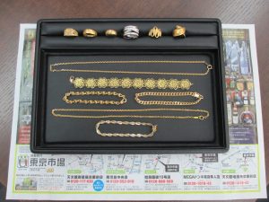 買取専門 東京市場 鹿児島中央店 貴金属 金製品 プラチナ製品 買取しました。