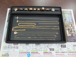 買取専門 東京市場 鹿児島中央店 貴金属 金製品 プラチナ製品 買取しました。