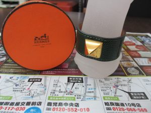 買取専門 東京市場 鹿児島中央店 ブランド エルメス ブレスレット バングル 買取しました。