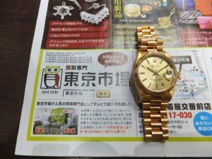 鹿児島市 東京市場 天文館 地蔵角交番前店 ブランド 時計 ロレックス 買取しました。