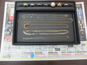 買取専門 東京市場 鹿児島中央店 貴金属 金製品 プラチナ製品 買取しました。