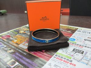 買取専門 東京市場 鹿児島中央店 ブランド エルメス ブレスレット バングル 買取しました。