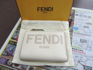 買取専門 東京市場 鹿児島中央店 ブランド フェンディ 財布 買取しました。