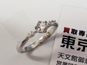 買取専門東京市場 天文館 御着屋交番前店 貴金属 プラチナダイヤモンドリング 買取しました。