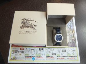 姶良市 買取専門 東京市場 姶良国道10号店 ブランド バーバリー 時計 買取しました。