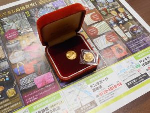 行田市内！東京市場 ドンキ 行田持田インター店 K24 純金 金貨 買取しました。