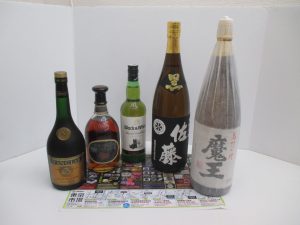 買取専門 東京市場 サンキュー新栄店 輸入酒 洋酒 焼酎 ブランデー ウイスキー 買取しました。