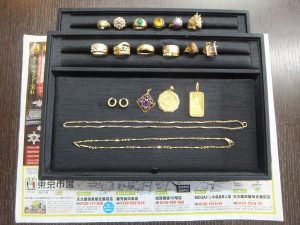 姶良市 買取専門 東京市場 姶良国道10号店 貴金属 24金 18金 アクセサリー 買取しました。