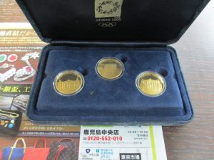 買取専門 東京市場 鹿児島中央店 貴金属 金製品 金貨 買取しました。