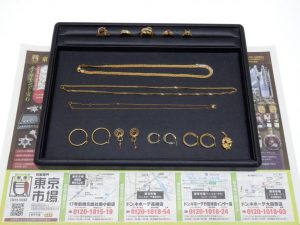 行田市内！東京市場 ドンキホーテ 行田持田インター店 K18 金製品 買取しました。