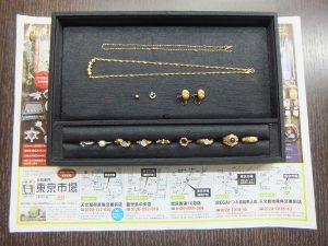 姶良市 買取専門 東京市場 姶良国道10号店 貴金属 18金 アクセサリー 買取しました。