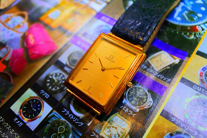 東京市場 天文館 御着屋交番前店 ブランド 時計 オメガ 金無垢 買取しました。
