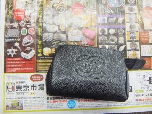 姶良市 買取専門 東京市場 姶良国道10号店 ブランド シャネル ポーチ 買取しました。