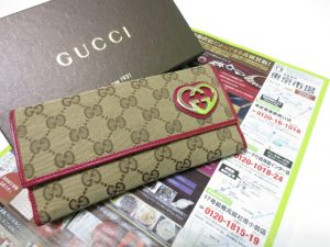 行田市内！買取専門 東京市場 ドンキ 行田持田インター店 グッチ GG柄 ラブリーハート 長財布 買取しました。