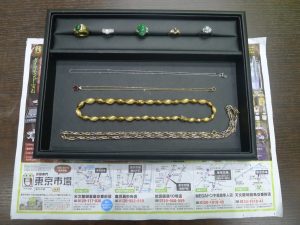 鹿児島市 買取専門 東京市場 天文館 地蔵角交番前店 貴金属 金 プラチナ リング ネックレス 製品 買取しました。