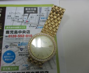 買取専門 東京市場 鹿児島中央店 ブランド 時計 セイコー クレドール 金無垢 買取しました。