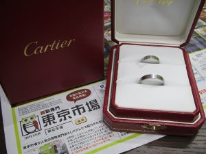 鹿児島市 東京市場 天文館 地蔵角交番前店 ブランド カルティエ リング 買取しました