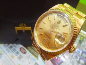 買取専門東京市場 いづろ 中町 照国通り 天文館 御着屋交番前店 ブランド 時計 金無垢 ロレックス 買取しました。