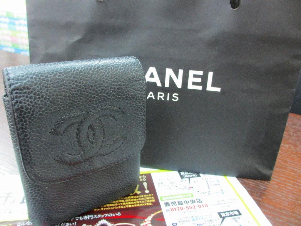 買取専門 東京市場 鹿児島中央店 ブランド シャネル シガレットケース 買取しました。