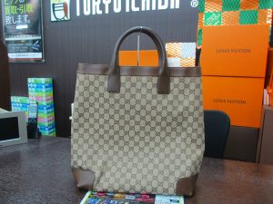 買取専門 東京市場 鹿児島中央店 ブランド グッチ トートバッグ 買取しました。