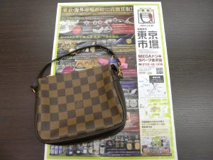 金沢市内 買取専門 東京市場 メガドンキラパーク金沢店 ブランド ルイヴィトン ポーチ 買取しました。