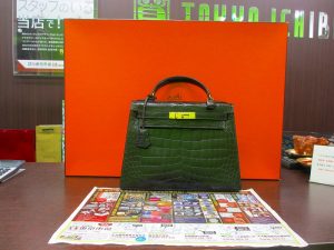 いづろ 中町 金生町 照国通り 東京市場 天文館 御着屋交番前店 ブランド エルメス ケリー 買取しました。