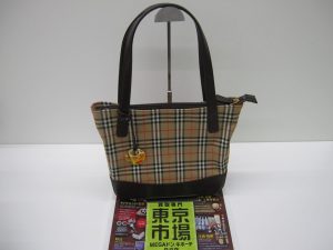 日立市内！買取専門 東京市場 メガドンキ 日立店 ブランド バーバリー バッグ 買取しました。