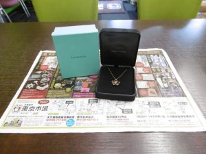 姶良市 買取専門 東京市場 姶良国道10号店 ブランド ティファニーネックレス 買取しました。