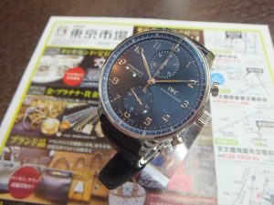 姶良市 買取専門 東京市場 姶良国道10号店 IWC ポルトギーゼ 時計 買取しました。