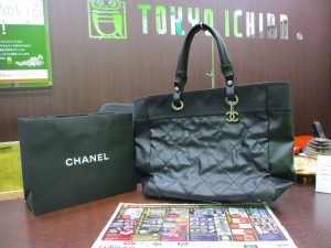 いづろ 中町 金生町 照国通り 東京市場 天文館 御着屋交番前店 ブランド シャネル トートバッグ 買取しました。