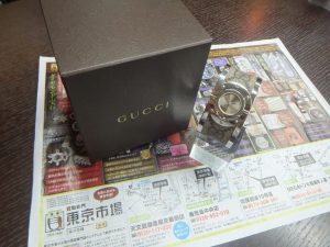 姶良市 買取専門 東京市場 姶良国道10号店 ブランド グッチ 時計 買取しました。