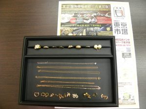 金沢市内 買取専門 東京市場 メガドンキラパーク金沢店 貴金属 金 プラチナ アクセサリー 買取しました。