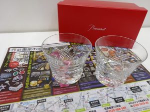 霧島市 買取専門 東京市場 MEGAドンキホーテ霧島隼人店 ブランド バカラ グラス 買取しました。