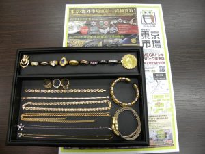 金沢市内 買取専門 東京市場 メガドンキラパーク金沢店 貴金属 金 プラチナ アクセサリー 買取しました。