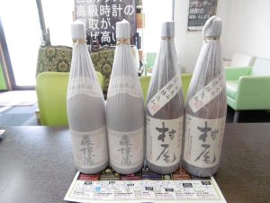 姶良市 買取専門 東京市場 姶良国道10号店 プレミアム焼酎 森伊蔵 村尾 買取しました。