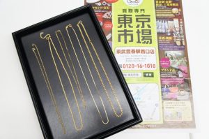 春日部市内！ 買取専門 東京市場 東武豊春駅西口店 金 18金 K18 750 ネックレス 貴金属 買取しました。