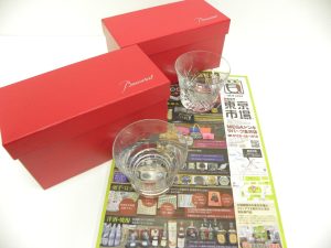 金沢市内 買取専門 東京市場 メガドンキラパーク金沢店 ブランド 食器 バカラ 買取しました。