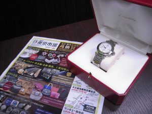 鹿児島市 買取専門 東京市場 天文館 地蔵角交番前店 ブランド カルティエ 時計 買取しました。