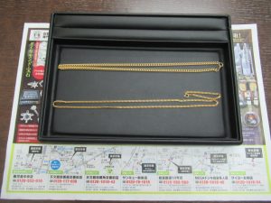 買取専門 東京市場 鹿児島中央店 貴金属 金 喜平ネックレス アクセサリー 買取しました。