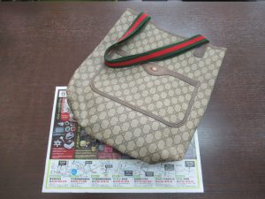 買取専門 東京市場 鹿児島中央店 ブランド グッチ トートバッグ 買取しました。